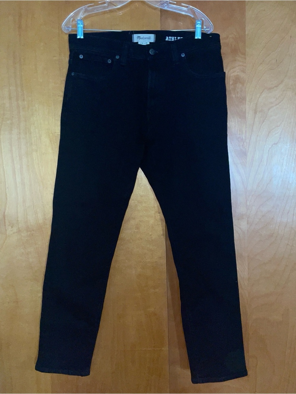 Madewell Men's Athletic Slim Black Jeans